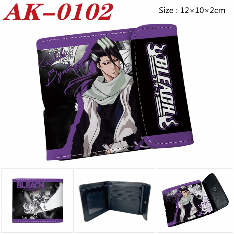 Bleach Anime PU leather full color buckle 20% off wallet 12X10X2CM