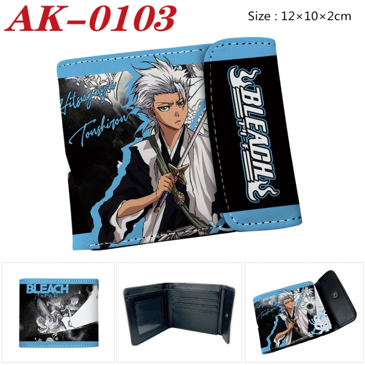 Bleach Anime PU leather full color buckle 20% off wallet 12X10X2CM