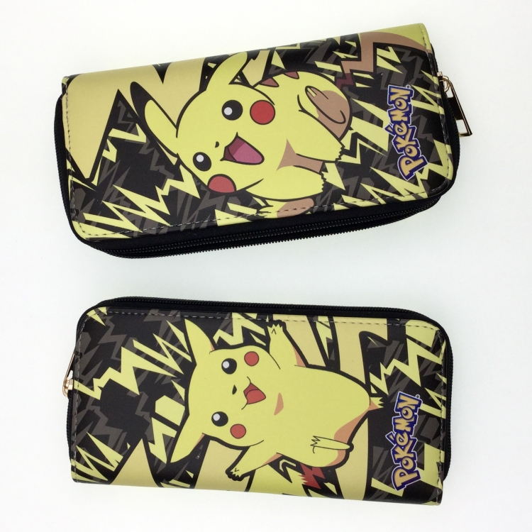 Pokemon Full Color Printing Long section Zipper Wallet Purse