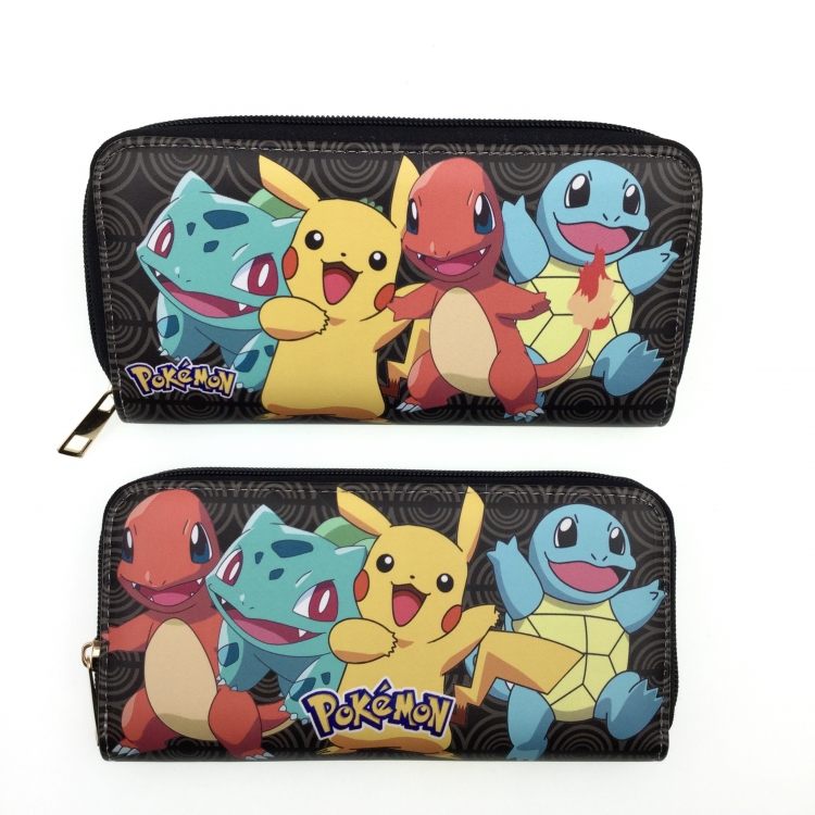 Pokemon Full Color Printing Long section Zipper Wallet Purse