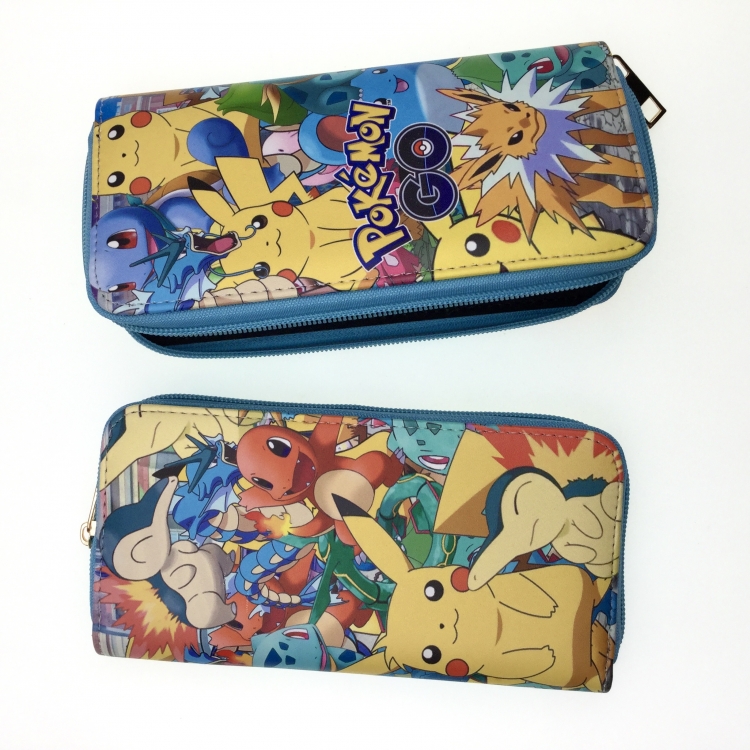 Pokemon Full Color Printing Long section Zipper Wallet Purse