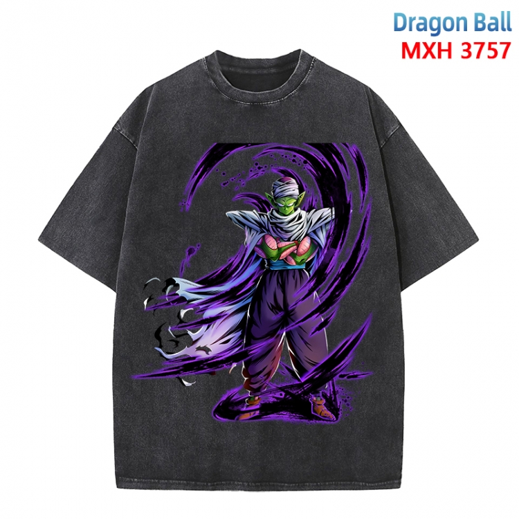 DRAGON BALL Anime peripheral pure cotton washed and worn T-shirt from S to 4XL