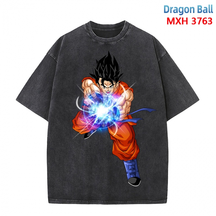 DRAGON BALL Anime peripheral pure cotton washed and worn T-shirt from S to 4XL