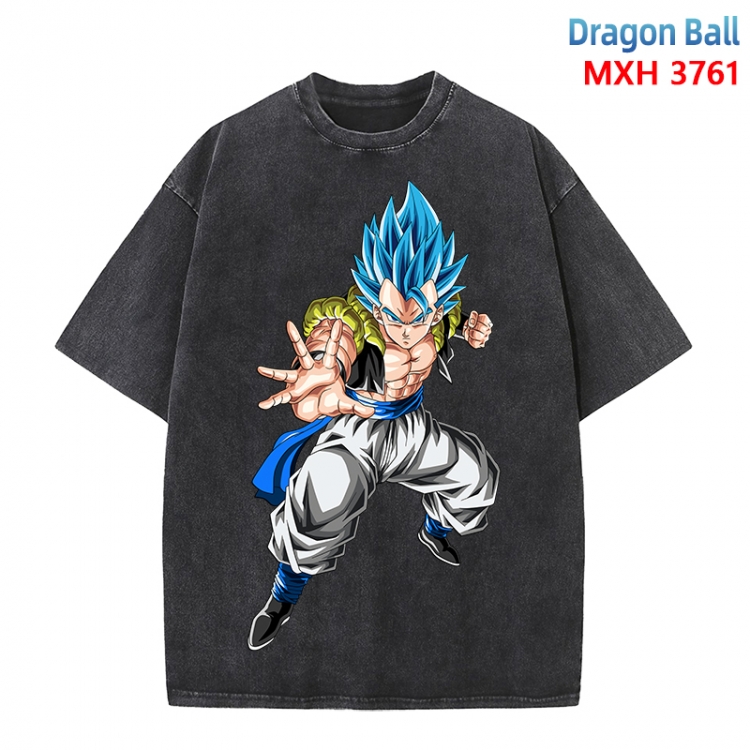 DRAGON BALL Anime peripheral pure cotton washed and worn T-shirt from S to 4XL