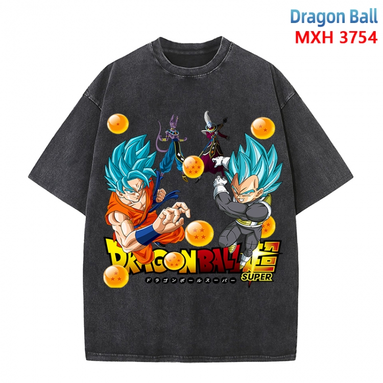 DRAGON BALL Anime peripheral pure cotton washed and worn T-shirt from S to 4XL