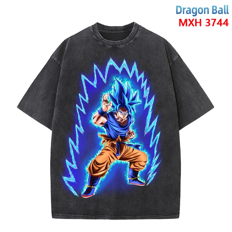 DRAGON BALL Anime peripheral pure cotton washed and worn T-shirt from S to 4XL