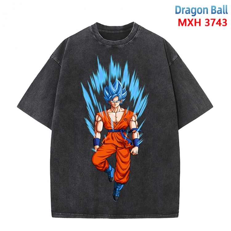 DRAGON BALL Anime peripheral pure cotton washed and worn T-shirt from S to 4XL