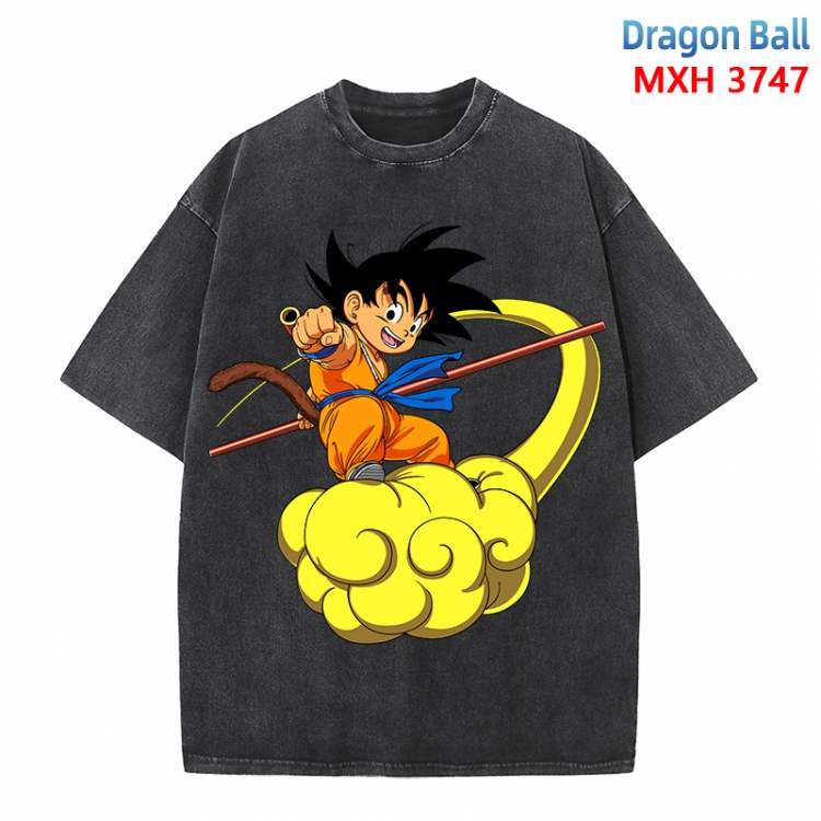DRAGON BALL Anime peripheral pure cotton washed and worn T-shirt from S to 4XL