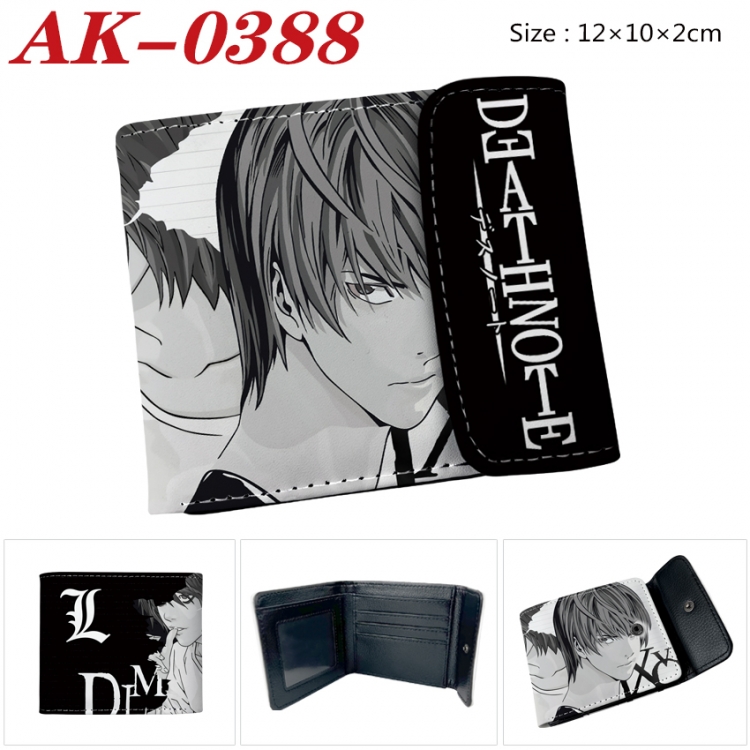 Death note Anime PU leather full color buckle 20% off wallet 12X10X2CM