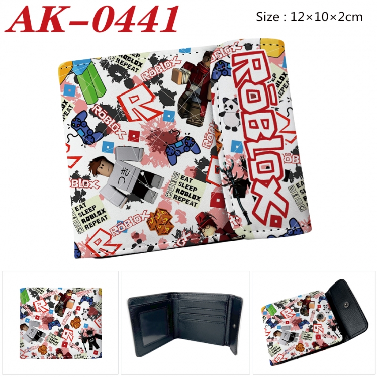 Roblox Anime PU leather full color buckle 20% off wallet 12X10X2CM