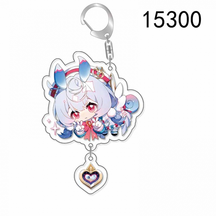 Genshin Impact Animation acrylic Key Chain  pendant price for 5 pcs  15300