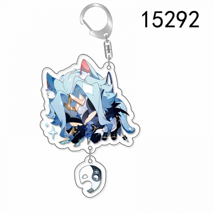 Genshin Impact Animation acrylic Key Chain  pendant price for 5 pcs  15292
