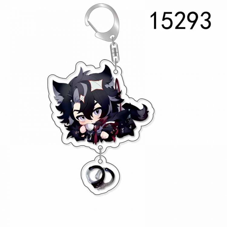 Genshin Impact Animation acrylic Key Chain  pendant price for 5 pcs 15293