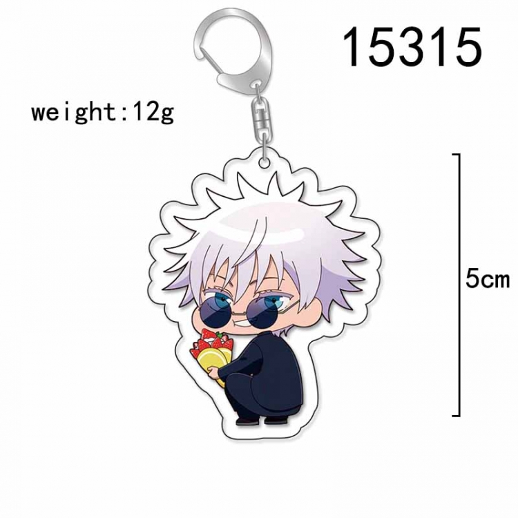 Jujutsu Kaisen Anime Acrylic Keychain Charm price for 5 pcs