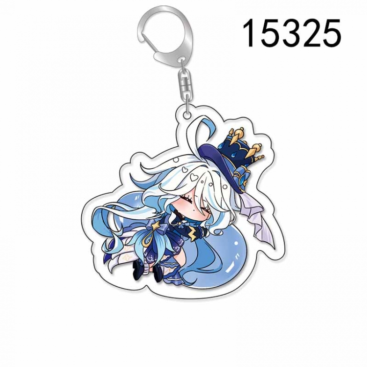 Genshin Impact Anime Acrylic Keychain Charm price for 5 pcs