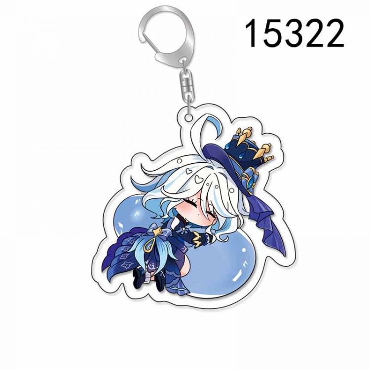 Genshin Impact Anime Acrylic Keychain Charm price for 5 pcs