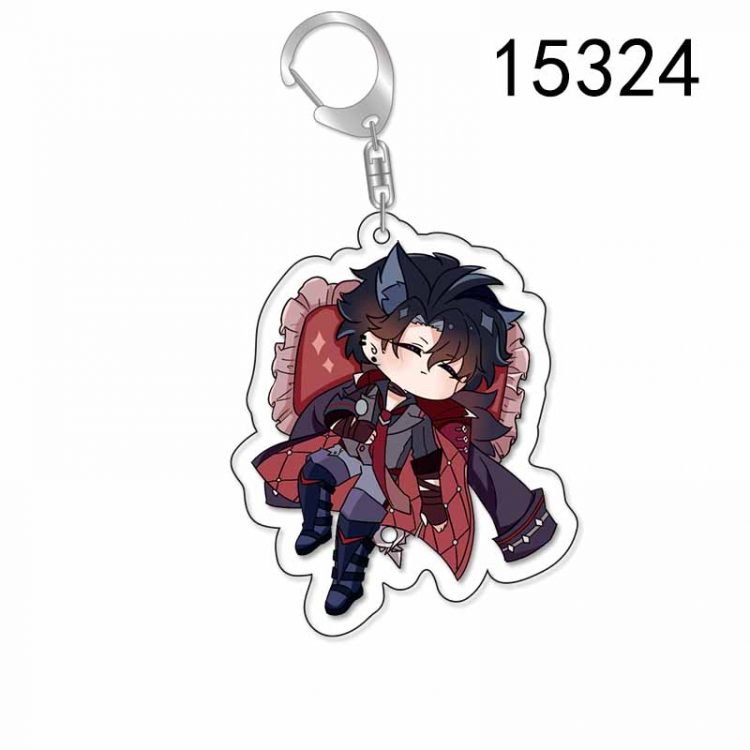 Genshin Impact Anime Acrylic Keychain Charm price for 5 pcs