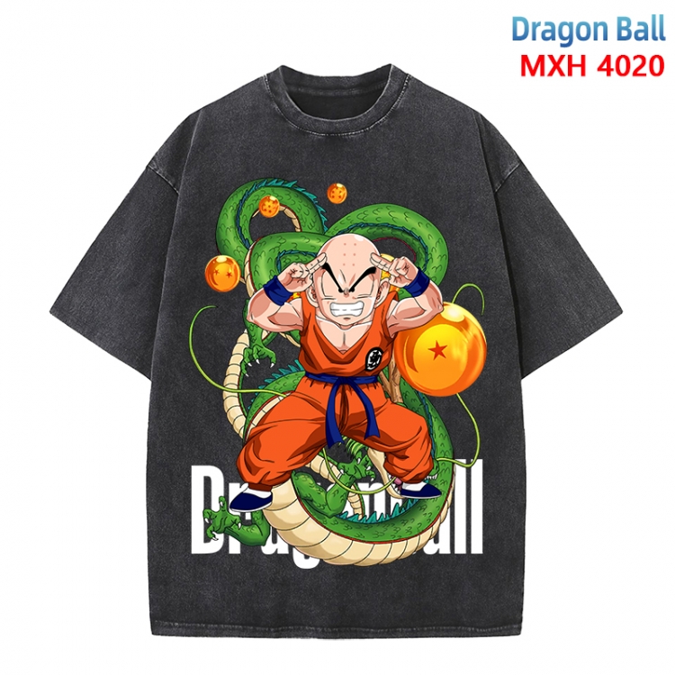 DRAGON BALL Anime peripheral pure cotton washed and worn T-shirt from S to 4XL