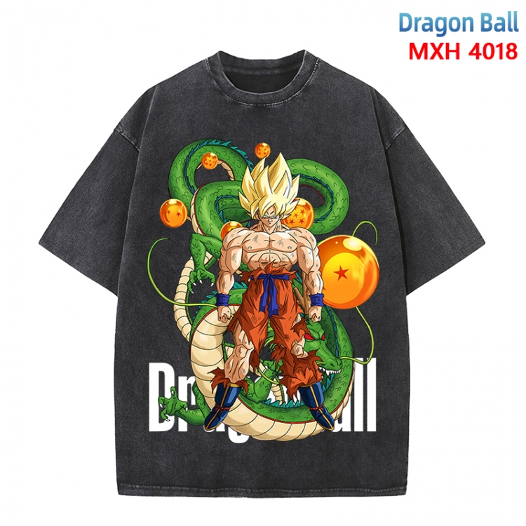 DRAGON BALL Anime peripheral pure cotton washed and worn T-shirt from S to 4XL