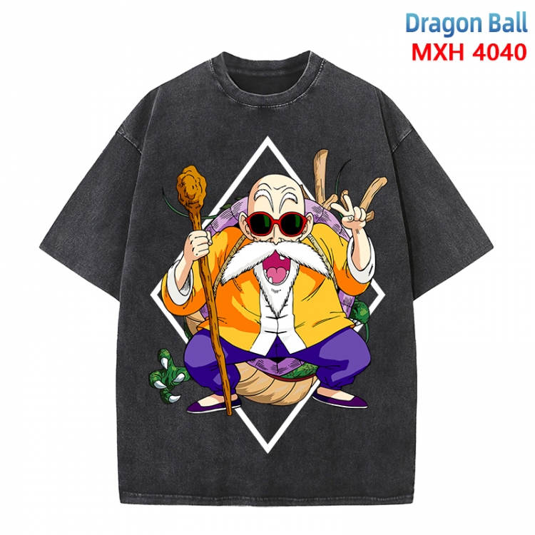 DRAGON BALL Anime peripheral pure cotton washed and worn T-shirt from S to 4XL