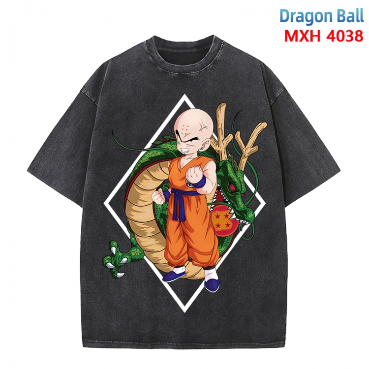 DRAGON BALL Anime peripheral pure cotton washed and worn T-shirt from S to 4XL