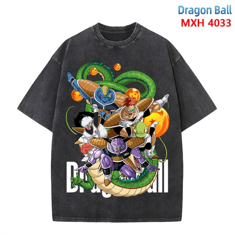DRAGON BALL Anime peripheral pure cotton washed and worn T-shirt from S to 4XL