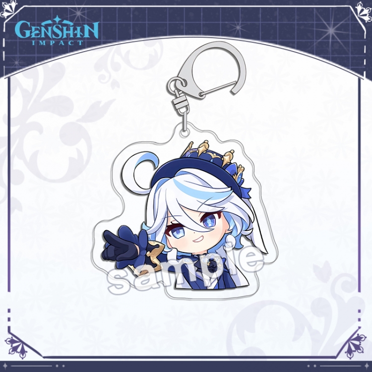 Genshin Impact Acrylic Pendant Bag Pendant Keychain price for 5 pcs