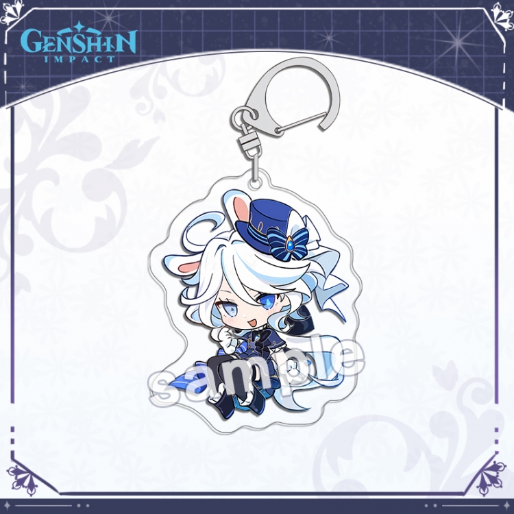 Genshin Impact Acrylic Pendant Bag Pendant Keychain price for 5 pcs