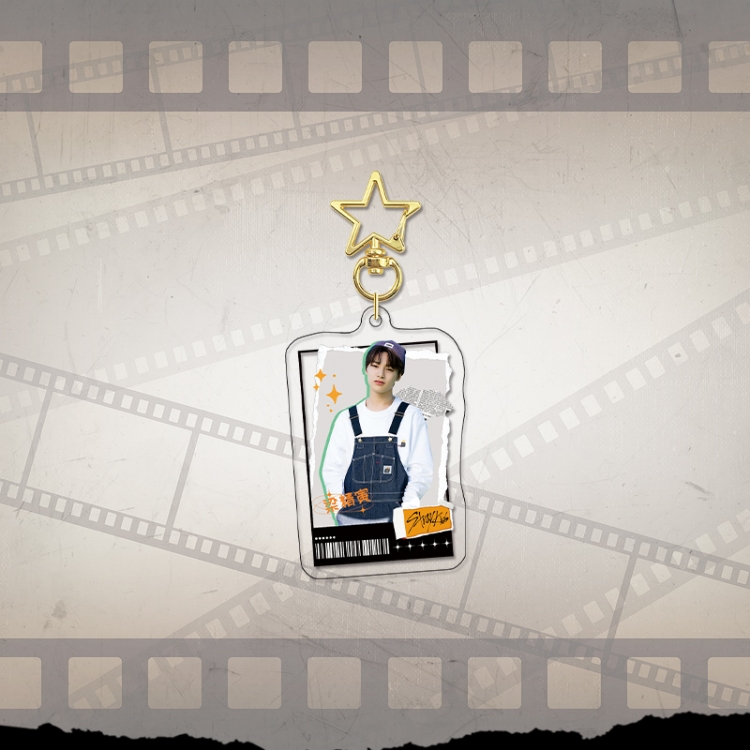 Han Tuan Stray Kids Gold Star Chain Acrylic Pendant Bag Pendant Keychain price for 5 pcs