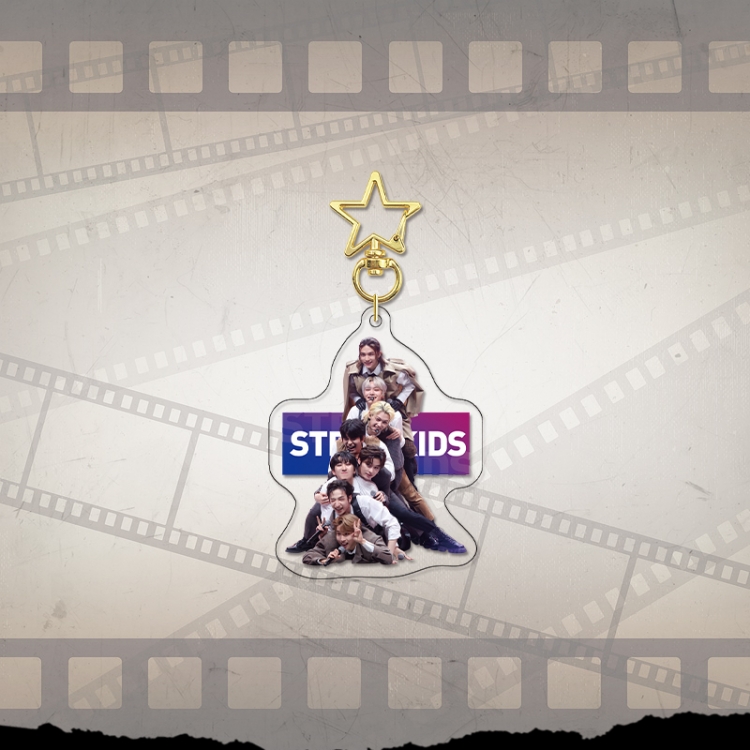 Han Tuan Stray Kids Gold Star Chain Acrylic Pendant Bag Pendant Keychain price for 5 pcs