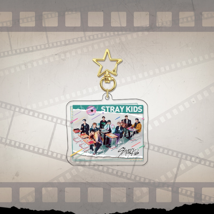 Han Tuan Stray Kids Gold Star Chain Acrylic Pendant Bag Pendant Keychain price for 5 pcs