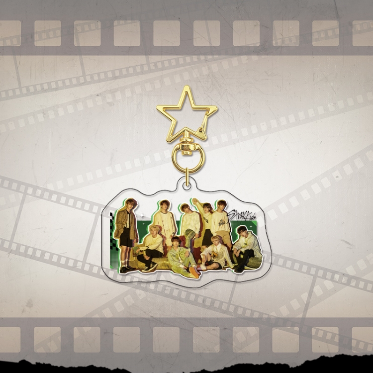 Han Tuan Stray Kids Gold Star Chain Acrylic Pendant Bag Pendant Keychain price for 5 pcs