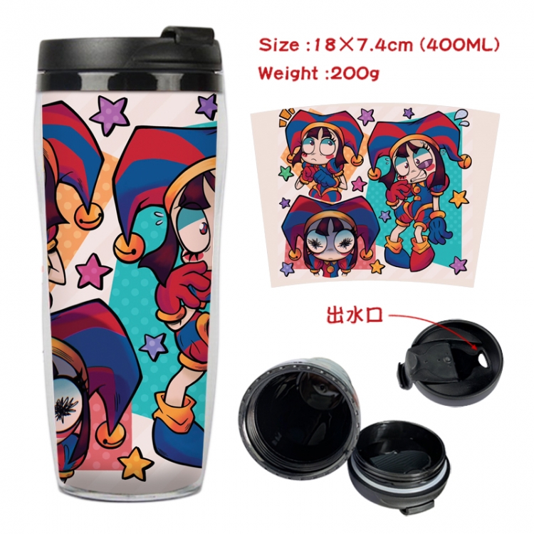 The Amazing Digital Circus Anime Starbucks leak proof and insulated cup 18X7.4CM 400ML