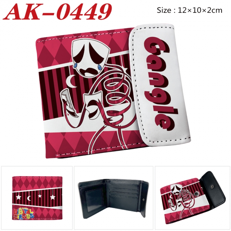 The Amazing Digital Circus Anime PU leather full color buckle 20% off wallet 12X10X2CM