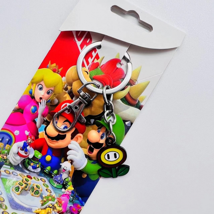  Super Mario Anime Character metal keychain price for 5 pcs