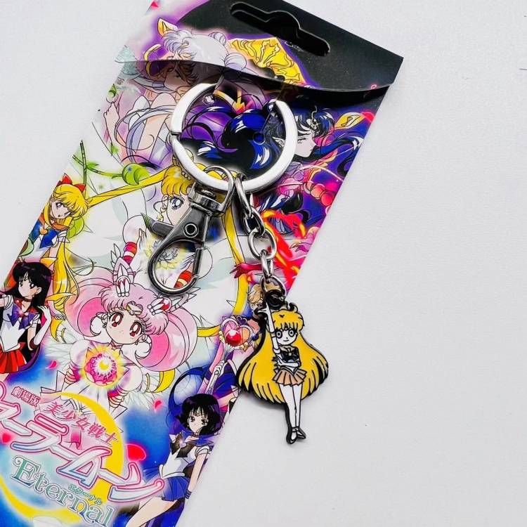  sailormoon Anime Character metal keychain price for 5 pcs