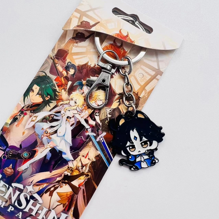 Genshin Impact Anime Character metal keychain price for 5 pcs