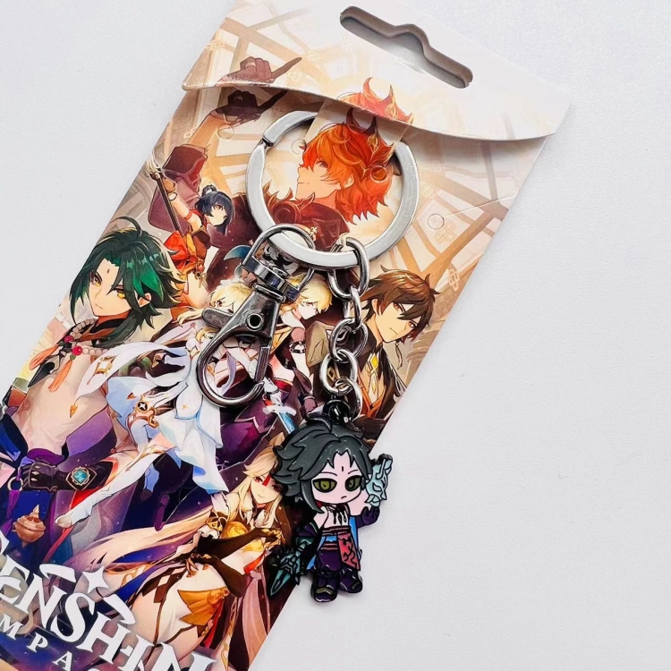 Genshin Impact Anime Character metal keychain price for 5 pcs