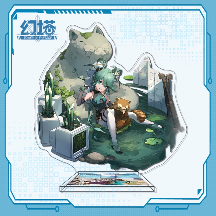 Tower of Fantasy Anime characters acrylic Standing Plates Keychain 16cm