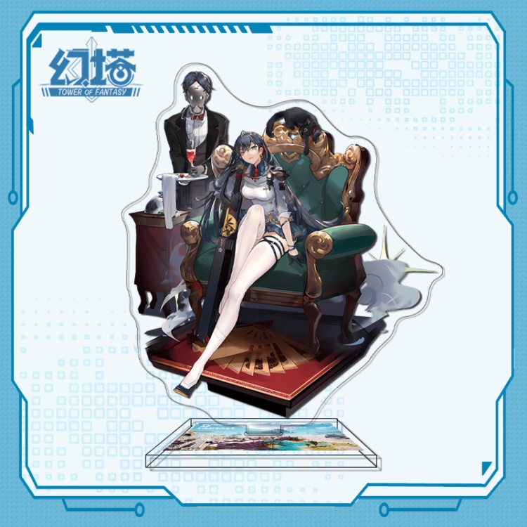 Tower of Fantasy Anime characters acrylic Standing Plates Keychain 16cm