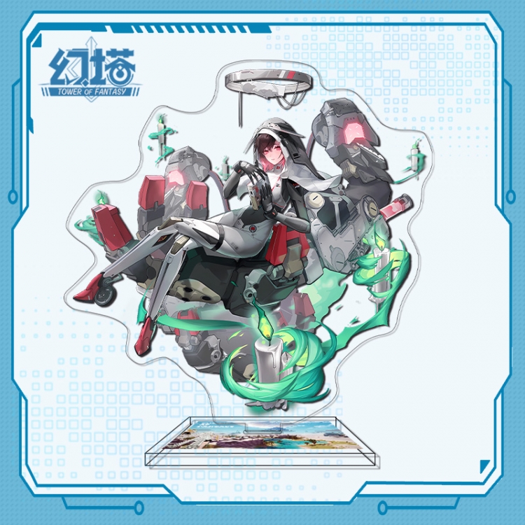 Tower of Fantasy Anime characters acrylic Standing Plates Keychain 16cm