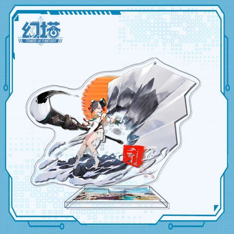 Tower of Fantasy Anime characters acrylic Standing Plates Keychain 16cm