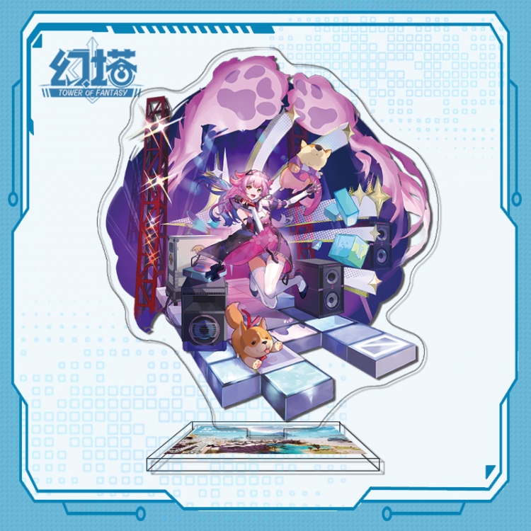Tower of Fantasy Anime characters acrylic Standing Plates Keychain 16cm