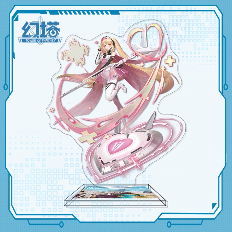Tower of Fantasy Anime characters acrylic Standing Plates Keychain 16cm