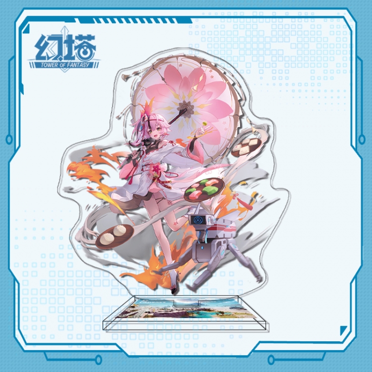 Tower of Fantasy Anime characters acrylic Standing Plates Keychain 16cm