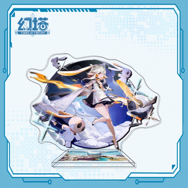 Tower of Fantasy Anime characters acrylic Standing Plates Keychain 16cm