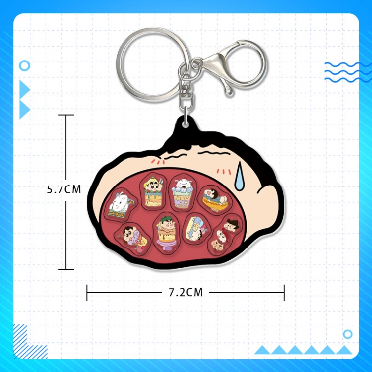CrayonShin acrylic pendant bag charm keychain price for 5 pcs