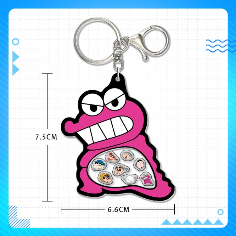 CrayonShin acrylic pendant bag charm keychain price for 5 pcs