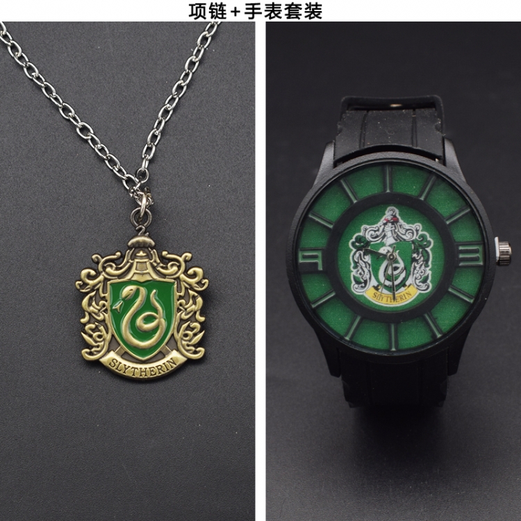 Harry Potter Necklace pendant watch set