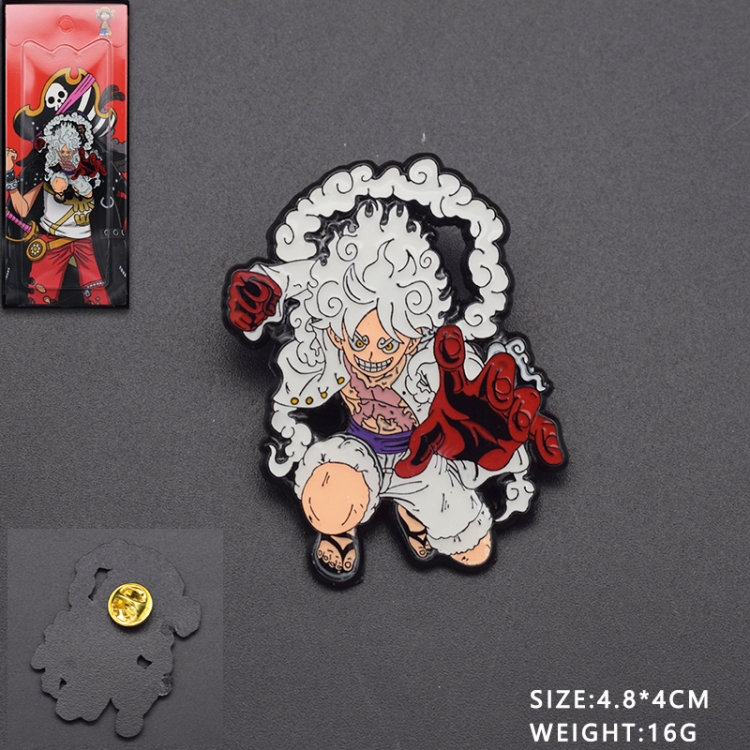 One Piece Anime cartoon metal brooch badge price for 5 pcs 